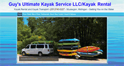 Desktop Screenshot of guysultimatekayakservice.com